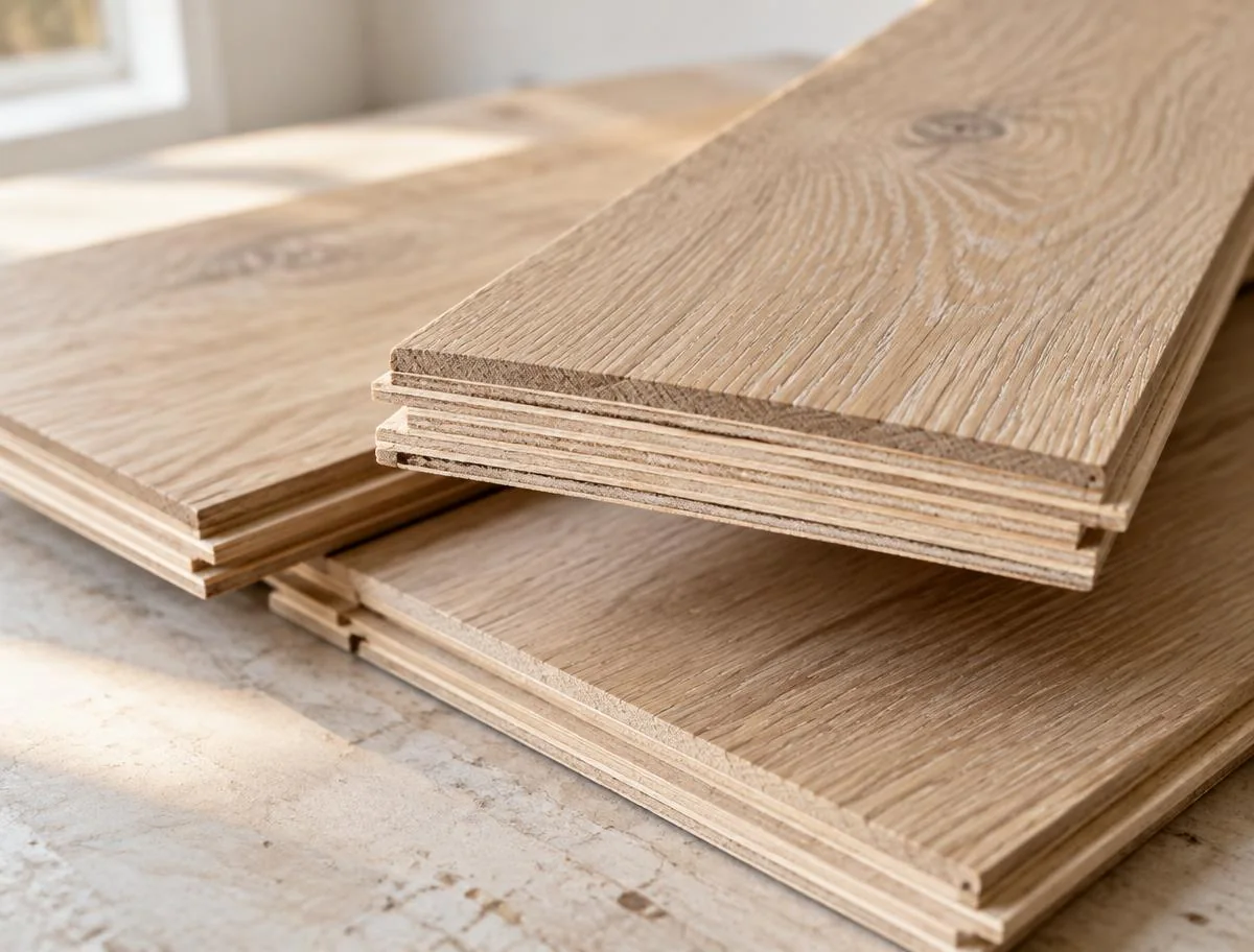 Engineered hardwood for slab and humid homes