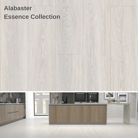 Alabaster luxury vinyl plank from the Essence collection
