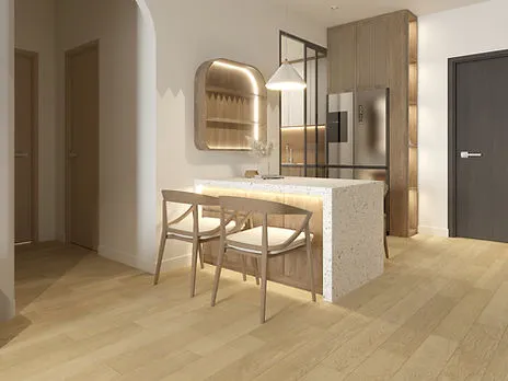 Mystic Oak luxury vinyl plank from the Luxe collection
