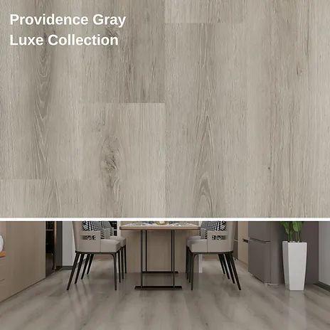 Providence Gray luxury vinyl plank from the Luxe collection