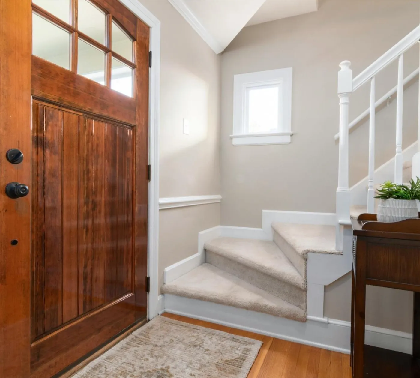 Carpeted stairs in South Louisiana homes