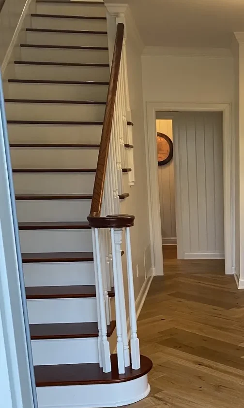 Hardwood stairs with real craftsmanship